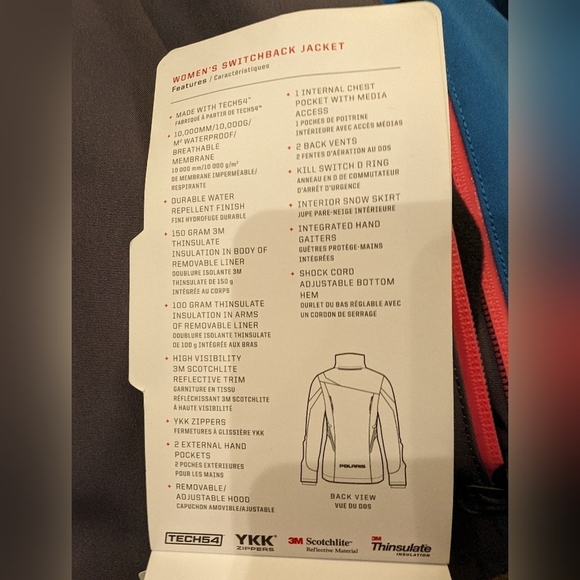 Women's Polaris Switchback snowmobile Winter jacket plus size 3x, New! - Picture 9 of 16